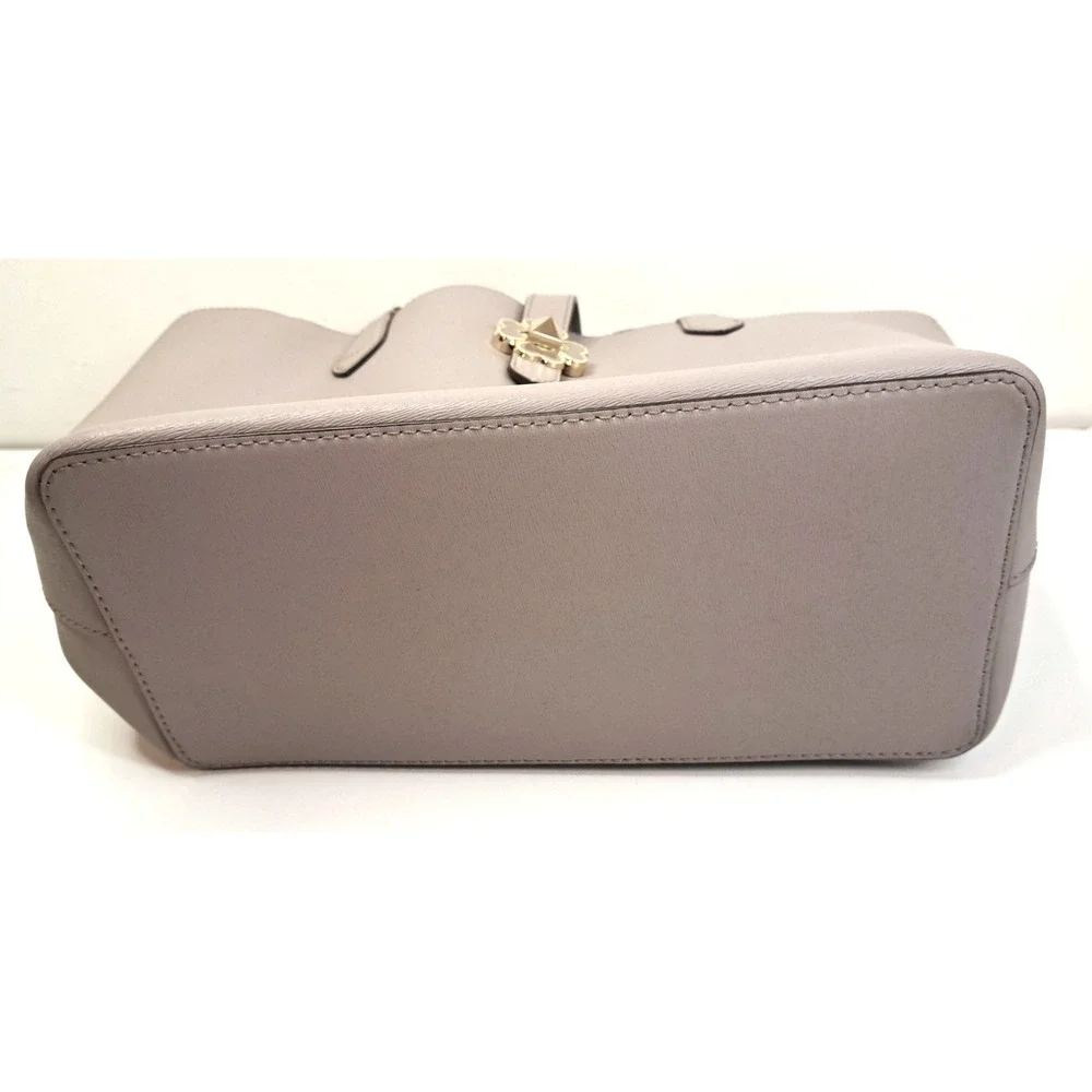 Kate Spade New York Kaci Small‎ Tote Handbag Soft Taupe Green Interior 10